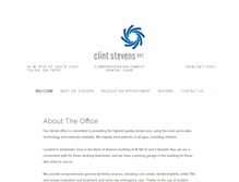 Tablet Screenshot of clintstevensdds.com